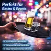 6x Kellnertablett Serviertablett Antirutsch Tablett Produktbild-Vorschau 8
