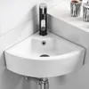 Rohové keramické umyvadlo WC pro hosty 46x32 cm Náhled obrázku produktu 4