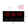 A digital clock displaying time, date, and temperature, with measurement indicators around it. Produktbild-Vorschau