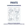 Diagrams showing how to put on and dispose of adult diapers. Anteprima dell’immagine prodotto