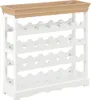 Weinschrank Weiß 70 x 22,5 x 70,5 cm MDF Produktbild-Vorschau 1