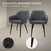 ML-Design sada 4 jedálenských stoličiek s podrúčkami a Náhľad obrázku produktu 3
