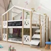 Sweiko Lit superposé 90 x 200 cm,Lit d'enfant cabane avec Voir les images du produit 16