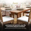 Lavea® Sitzkissen 40x40 cm, 4er Set, Weiß - mit Produktbild-Vorschau 5