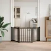 vidaXL 3-dílná skládací brána pro psy černá 150 cm z Náhled obrázku produktu 3