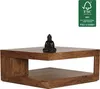WOHNLING Couchtisch Sheesham Massivholz 90x90 cm Produktbild-Vorschau 8