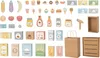A collection of toy grocery items and accessories arranged on a white background. Produktbild-Vorschau