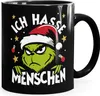 Tasse Weihnachten Grinch Spruch Lustig keine Menschen Produktbild-Vorschau 1