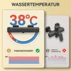 Auralum Duschthermostat, Quadratische Thermostatarma Schwa, Produktbild-Vorschau 3