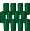 12 Stumpen Kerzen 60x120mm dunkelgrün Produktbild-Vorschau 1