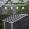 Domek ogrodowy o wymiarach 154 × 83 × 180 cm, metalowa Podgląd zdjęcia produktu 4