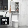 COSTWAY Voľne stojaca WC skrinka, kúpeľňová polica s Náhľad obrázku produktu 7