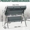 JOIEYOU Hollywoodschaukel 3 Sitzer Gartenschaukel mit Produktbild-Vorschau 2