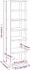 vidaXL Schuhschrank Betongrau 27,5x27x102 cm Holzwerkstoff Produktbild-Vorschau 7