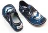 Jungen Hausschuhe BAREFOOT EF 395 BAT Fledermaus Dunkelblau Produktbild-Vorschau 4