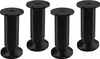 4 Stück Möbelfuß Alpha 120 mm Schwarz eloxiert Produktbild-Vorschau 1