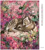 Diamondi - Diamond painting - JUNGTIER INMITTEN VON BLUMEN, Produktbild-Vorschau 3