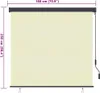 vidaXL Roletka krémová 180 x 250 cm látka a hliník Náhled obrázku produktu 4
