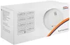 A white product box for a mumbi Funk Rauchmelder (wireless smoke detector). The box displays various model numbers and a graphic of the smoke detector itself. Produktbild-Vorschau
