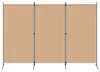 vidaXL Set di 3 divisori da interno Beige 260 x 180 cm in Anteprima dell’immagine prodotto 3