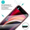 Close-up of a smartphone screen protector being applied to a red smartphone. Produktbild-Vorschau