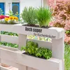 BigDean 4 Stück Paletten Blumenkästen Einsatz in Anthrazit Produktbild-Vorschau 4