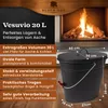 BLACK OAK Ascheeimer Vesuvio 20L - Oval mit Deckel, Produktbild-Vorschau 2