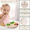 Kindergeschirr-Set Silikon Baby Geschirrset, Rutschfest Produktbild-Vorschau 6