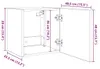 vidaXL TV-Wandschrank mit LED-Leuchten Weiß 40,5x35x40 cm Produktbild-Vorschau 8