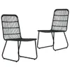 vidaXL 3-tlg. Garten-Essgruppe Poly Rattan und Glas -  Produktbild-Vorschau 12