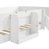OKWISH Lit mezzanine 90x200 cm avec échelle et toboggan - Voir les images du produit 8