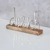 Schriftzug Du Und Ich L25cm Gold Mango Holz Tischdeko Produktbild-Vorschau 2