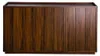 CALICOSY - Buffet 3 portes effet noyer avec rebord L140 cm Voir les images du produit 1