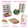 Adventskalender Set 28 Geschenktüten Klammern + Sticker Produktbild-Vorschau 2