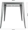 Bolero Bistro Quadratischer Bistrotisch Aus Stahl Grau 66Cm Produktbild-Vorschau 7