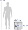 Expondo Royal Catering Indukční hrnec – 48 l – Ø 40 cm – Náhled obrázku produktu 5