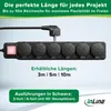 InLine 16493O, 3 m, Typ F, IP44, Schwarz, Kunststoff, 3 Produktbild-Vorschau 3