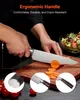 Set di coltelli da cucina VEVOR con ceppo (legno) e acciaio Anteprima dell’immagine prodotto 5