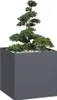 vidaXL Pflanzgefäß Anthrazit 80x80x80 cm Stahl Produktbild-Vorschau 2