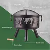 Vonhaus Feuerstelle aus bronzegetönter Stahl mit Produktbild-Vorschau 3