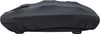 A black fabric cover is placed over a device, obscuring most of its details. Produktbild-Vorschau