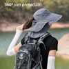 Frauen wandernd Sonnenhut Sommerhut Bergsteigen große Produktbild-Vorschau 4