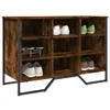vidaXL Portascarpe in rovere affumicato 90x38x61,5 cm Anteprima dell’immagine prodotto 2
