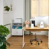 Relaxdays Rollcontainer mit 2 Fächern & Tastaturauszug, Produktbild-Vorschau 5