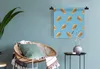 MuchoWow® Wandteppich Wandbehang Kartoffel - Muster - Blau Produktbild-Vorschau 4