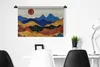 MuchoWow® Wandteppich Wandbehang Marmor - Gold - Blau 90x60 Produktbild-Vorschau 4