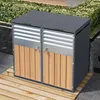 Merax Mülltonnenbox mit Klappdeckel, Mülltonnenverkleidung Produktbild-Vorschau 2