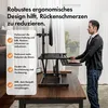 VonHaus Steh-Sitz Schreibtischaufsatz, Schwarz 80 x 40 cm Produktbild-Vorschau 4