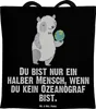 Mr. & Mrs. Panda Tote Bag Ozeanograf Herz - Schwarz - Produktbild-Vorschau 1