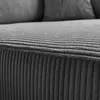 A close-up view of the textured fabric of a sofa. Produktbild-Vorschau